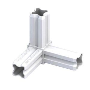 Conector angular de aluminio 90°